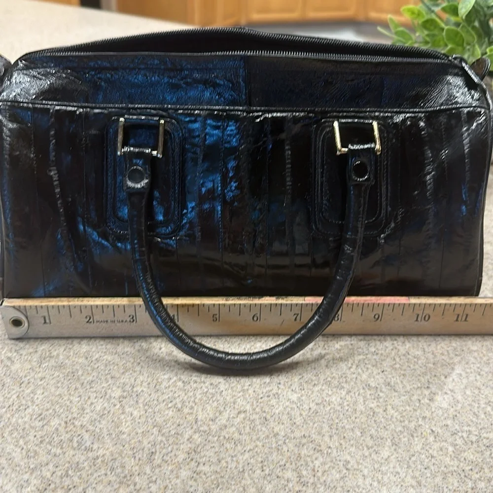 Ladies Vintage Eelskin Handbag in black